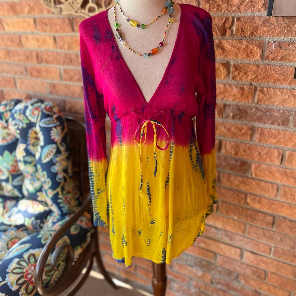 Bhag's Boho Sheer~ Medium Hippy Blouse